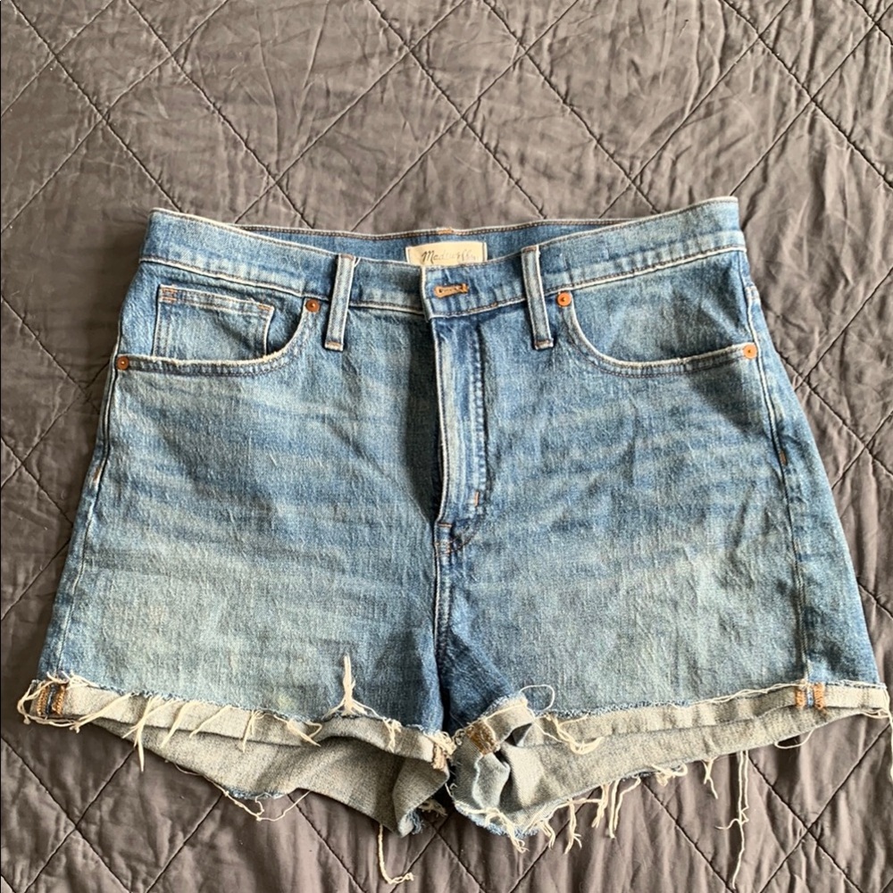 Madewell High-Rise Destroyed Denim Shorts